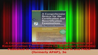 Download  A Comprehensive Review for the Certification and Recertification Examinations for PDF Free