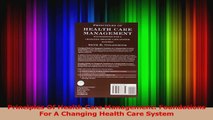 PDF Download  Principles Of Health Care Management Foundations For A Changing Health Care System PDF Full Ebook