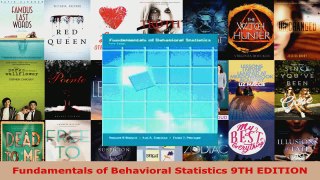 Download  Fundamentals of Behavioral Statistics 9TH EDITION PDF Free