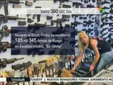 EE.UU.: en el Black Friday se vendieron 185,345 armas de fuego