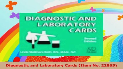 Diagnostic and Laboratory Cards Item No 22865 PDF