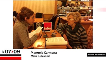Manuela Carmena : "Podemos est en train de remonter la pente"