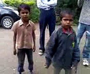Two Small Boys Making Fun By Telling Shayris and Dancing