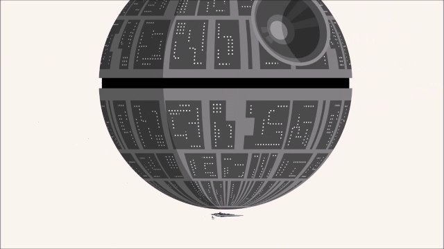 Tous les engins de STAR WARS classés du plus petit au plus grand.