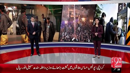 Rawalpindi Imam Hussain(R.A) Jalos Ky Sakht Intazamat – 03 Dec 15 - 92 News HD
