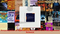 Read  Encyclopedia of Operations Research and Management Science Ebook Free