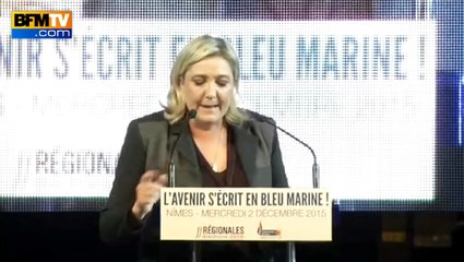 Quand Marine Le Pen dépeint la France sous l'emprise d'un "totalitarisme islamiste"