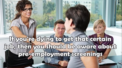 Do you have What it Takes To Pass a Pre-Employment Screening