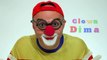 Dima der lustige Clown mit Autos und Kinder Überraschunngs Ei!
