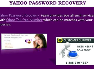 Yahoo Password Recovery 1-888-240-4657 Number