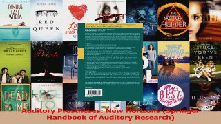 Download  Auditory Prostheses New Horizons Springer Handbook of Auditory Research PDF Online
