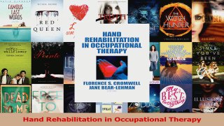 Read  Hand Rehabilitation in Occupational Therapy PDF Free