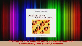 Download  Principles and Applications of Assessment in Counseling 3th third Edition PDF Free