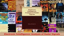 Download  Electronic Intelligence Analysis of Radar Signals PDF Online