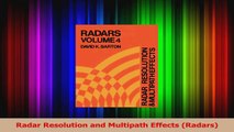 Download  Radar Resolution and Multipath Effects Radars Ebook Online