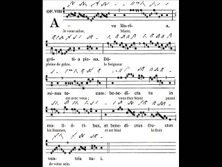 Offertorium gregorian 'Ave Maria', Dominica quarta Adventus (4è dimanche de l'Avent)