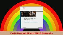 FaultTolerant IP and MPLS Networks Read Online