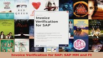 Read  Invoice Verification for SAP SAP MM and FI PDF Free