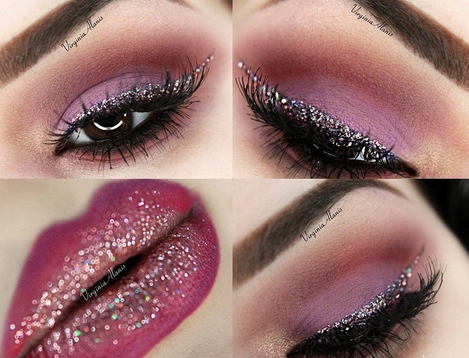 Purple Party Glitter Look Tutorial