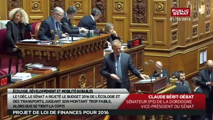 Projet de loi de finances pour 2016 - Crédits Écologie, développement et mobilité durables - Les matins du Sénat