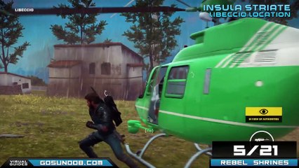 Just Cause 3 - All Rebel Shrines Insula Striate Location Guide