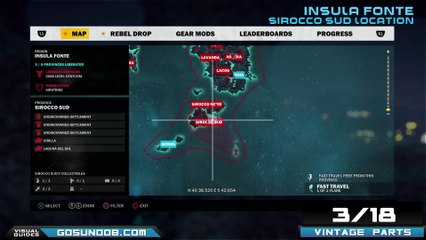 Just Cause 3 - All Vintage Parts Insula Fonte Location Guide (U-24 Zabijak)