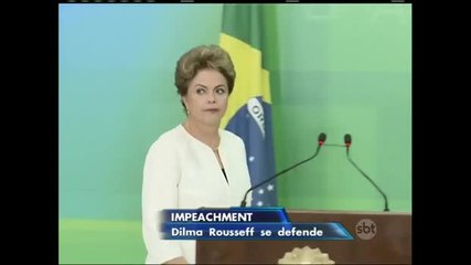 Dilma diz que recebeu com indignação abertura de processo de impeachment