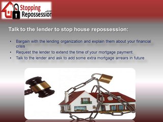 Get in touch with the expert advisors of Stoppingrepossessionuk.com to stop house repossession