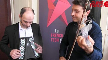 Le violon imprimé en 3D et le Dualo font sensation à la FrenchTech Weezevent à Rennes