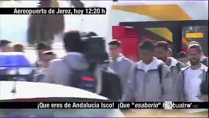Fans insulting Benitez and Real Madrid players