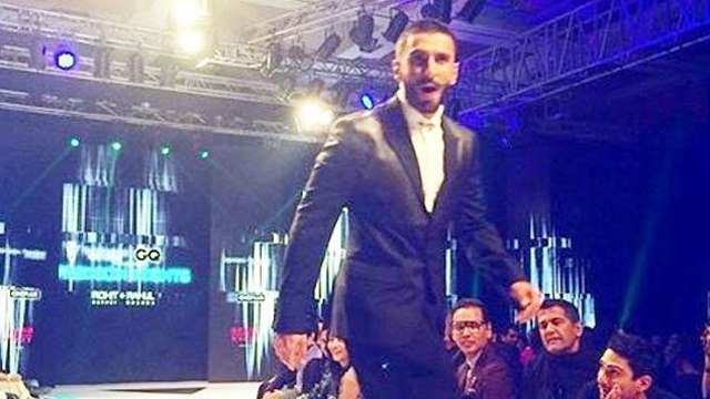 Ranveer Singh's FUNNY RAMP WALK @ GQ's Fashion Nights