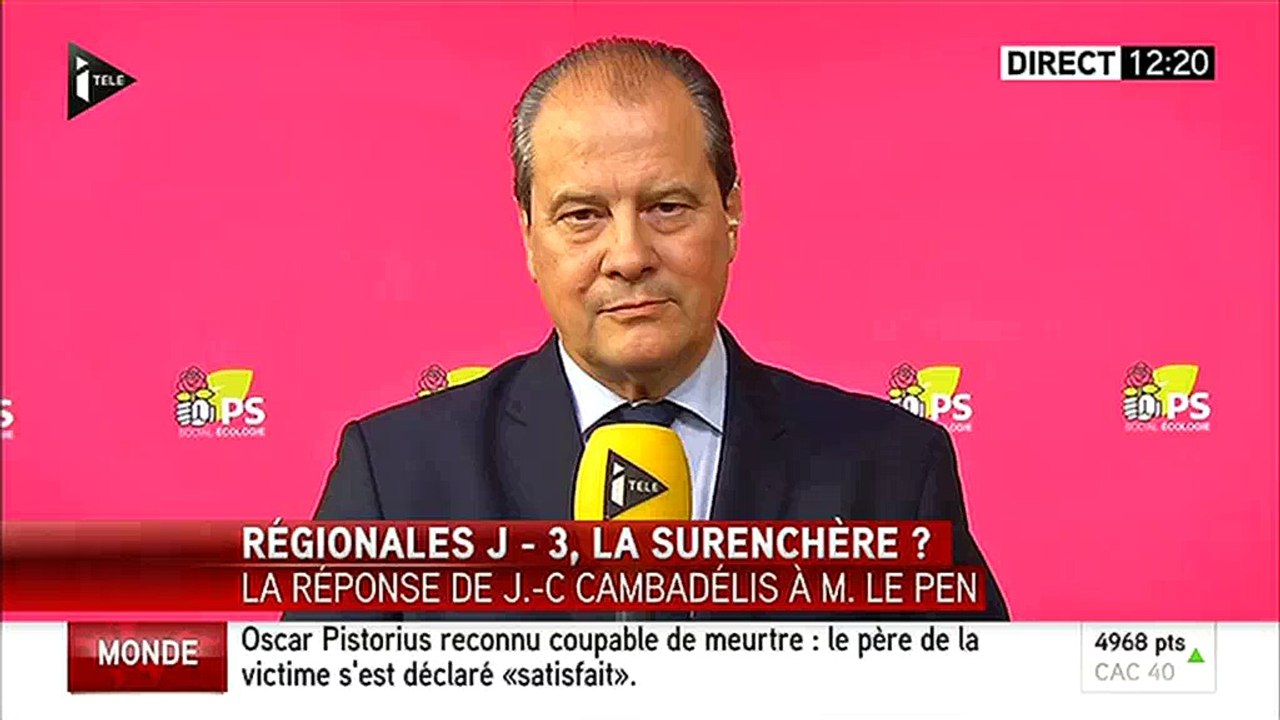 Pour Cambadélis, "la chasse aux musulmans est ouverte" par Marine Le Pen