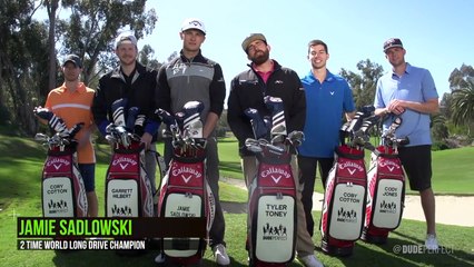 Long Drive Trick Shots | Dude Perfect