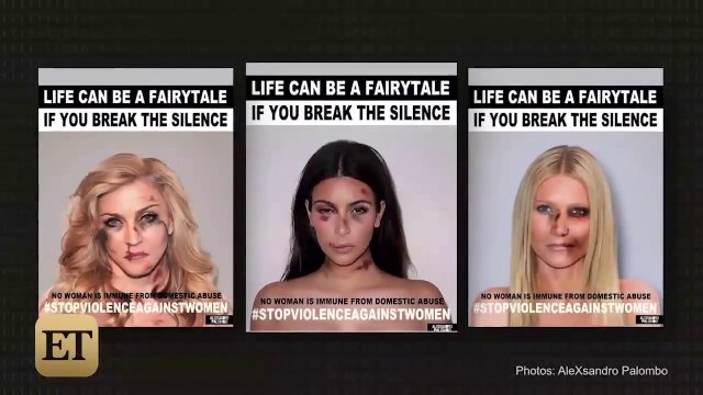 OMG! Kim Kardashian, Angelina Jolie Appear in Shocking Anti-Domestic Violence Campaign