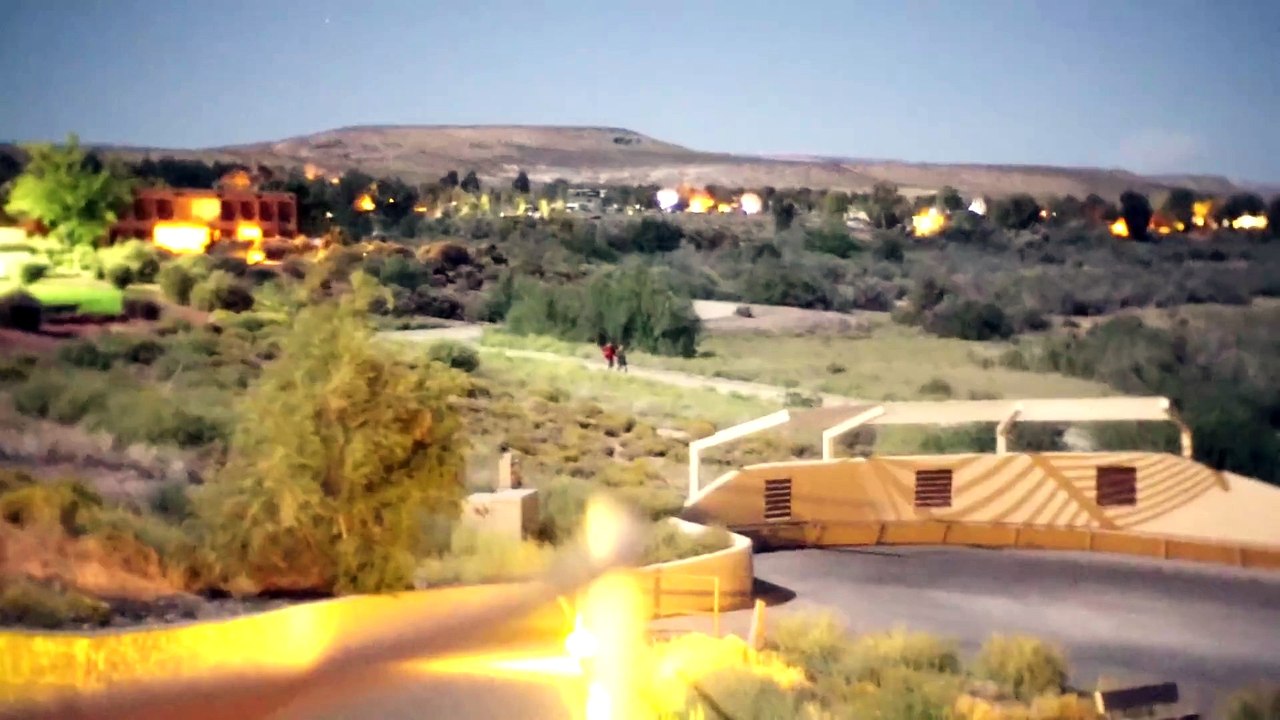 Une vidéo filmée en night vision recolorisée... Paysage magique