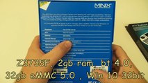 Minix Neo Z64 Win10 Unboxing e prima accensione minipc mini pc win10