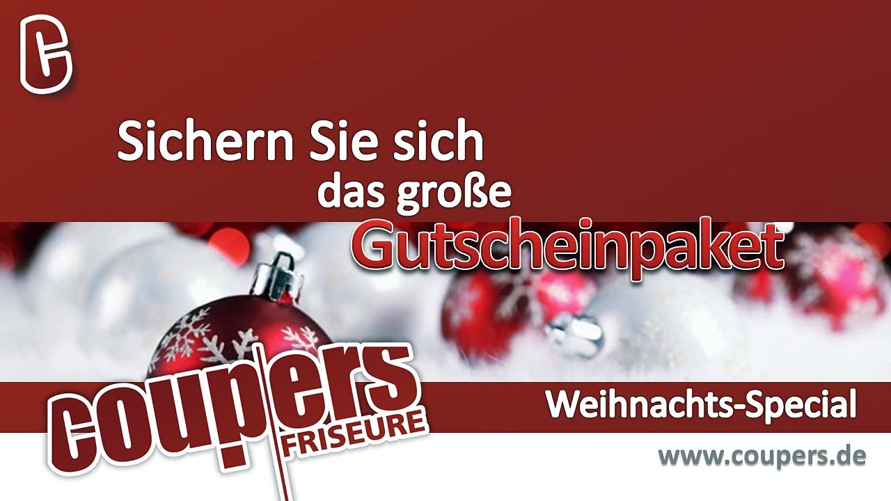 COUPERS Friseure aus Hannover Weihnachtsgutscheinaktion 2015