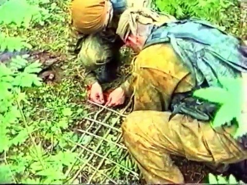 Спецназ ВДВ. Оборудование и маскировка тайника-схрона.