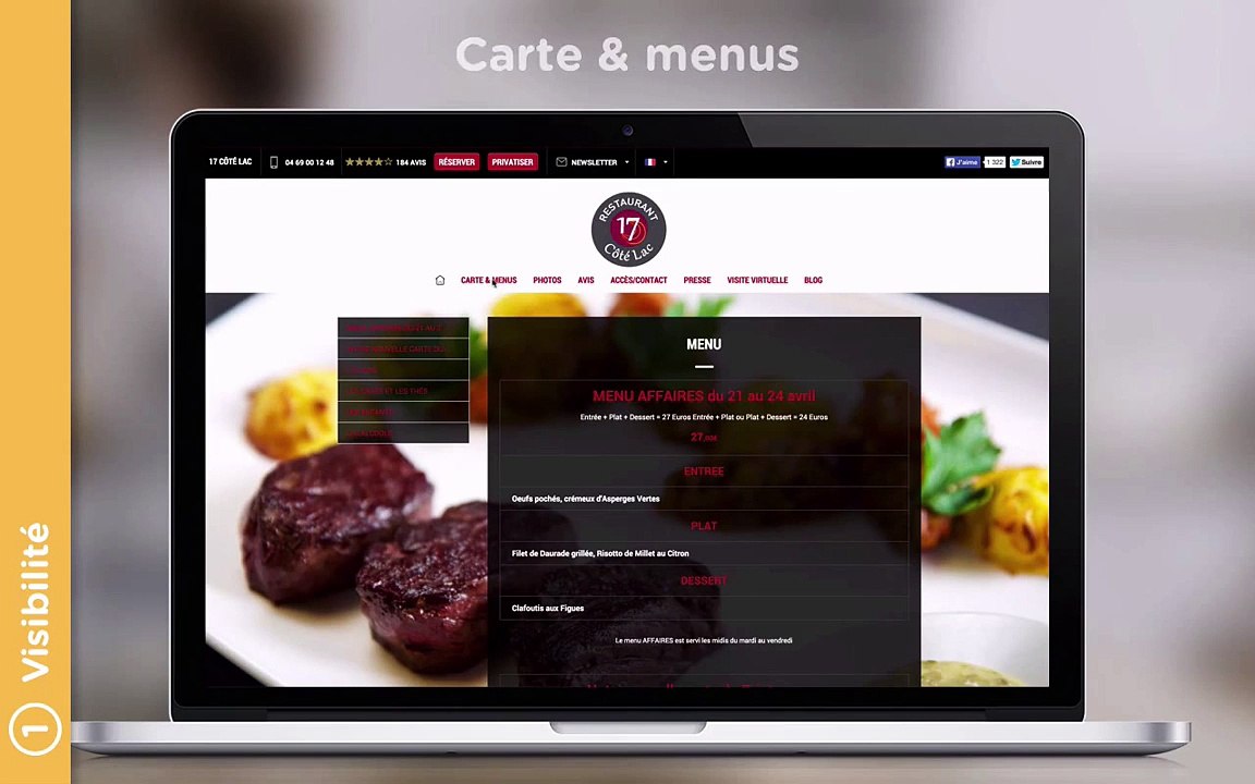 Solution 1001menus Démonstration