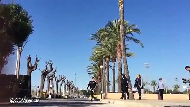 Gary Neville arrives in Valencia as he begins La Liga journey