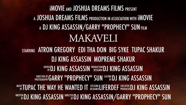 Joshua Dreams Films Presents Makaveli starring Atron Gregory, EDI Don, Big Syke, Tupac Shakur, DJ King Assassin & Mopreme Shakur Theatrical Trailer