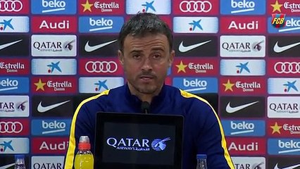 Luis Enrique: “El tridente es el mejor de la historia del fútbol”