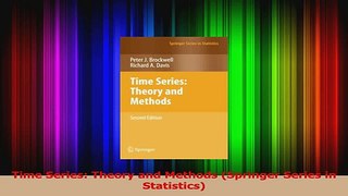 Download  Time Series Theory and Methods Springer Series in Statistics PDF Free