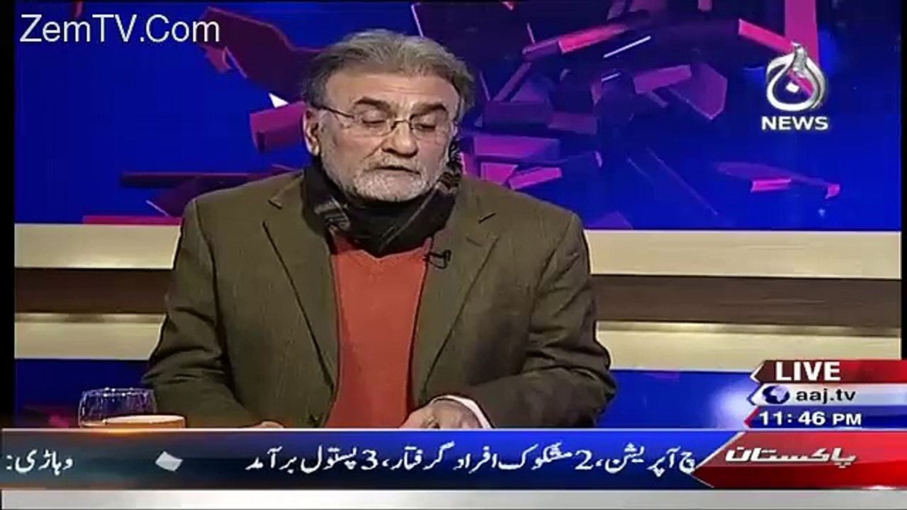 Nusrat Javed Badly Criticizes Imran Khan for Criticizing Nawaz Sharif's Meeting Modi