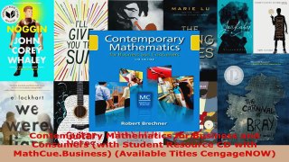 Read  Contemporary Mathematics for Business and Consumers with Student Resource CD with Ebook Online