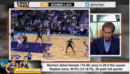 ESPN First Take - Incredible Stephen Curry Leads Warriors Go 20-0
