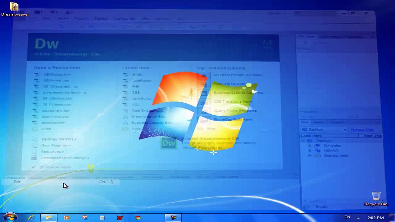 Adobe Dreamweaver CS6 Urdu  Part 1