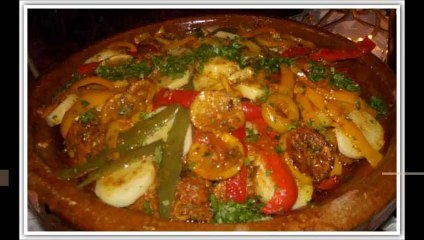 طاجين السمك بالخضر