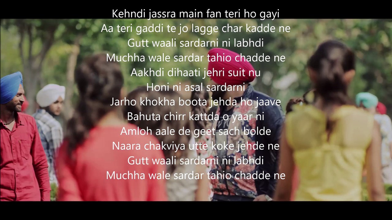 Sardarni-lyrics _ Kulbir Jhinjer _ Tarsem Jassar _ Latest Punjabi Songs 2015