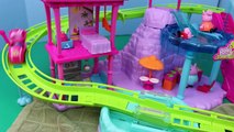 Peppa Pig Roller Coaster Polly Pocket Resort Theme Park DisneyCarToys George Pig Car Crash